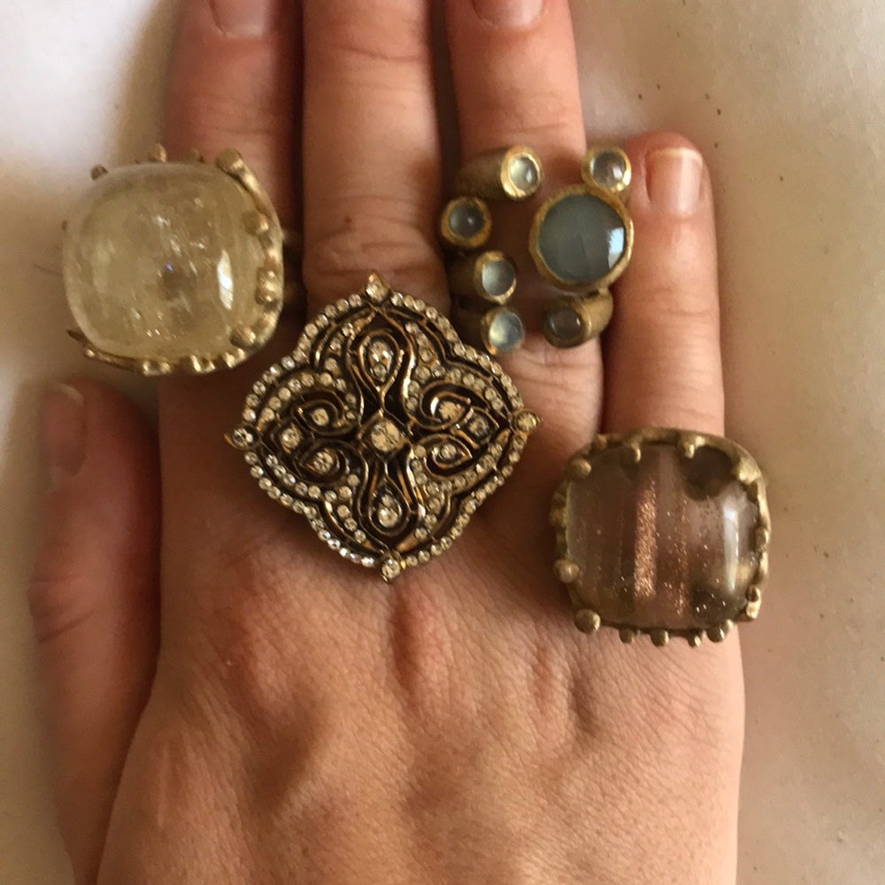 4 cocktail rings